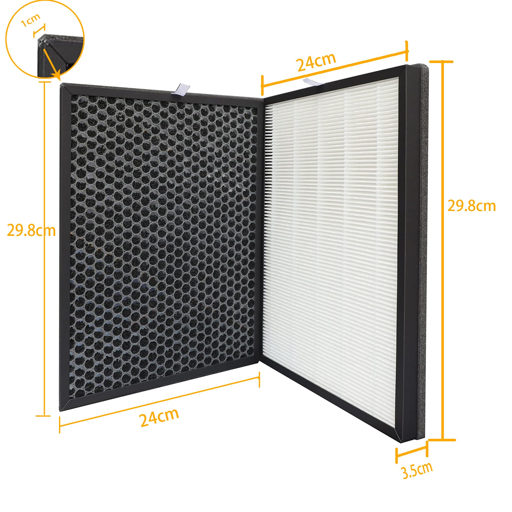 Filtri Di Ricambio HEPA E Carboni Attivi Per Philips AC5659 - 2 Set Da 2 Filtri - Foto 8