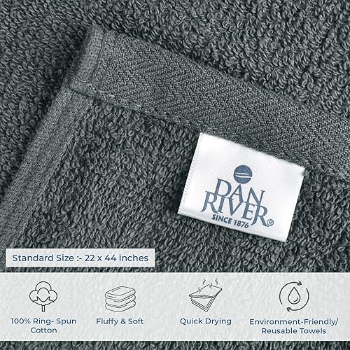 Miniatura 3 de DAN RIVER - Juego de toallas de baño 100% algodón