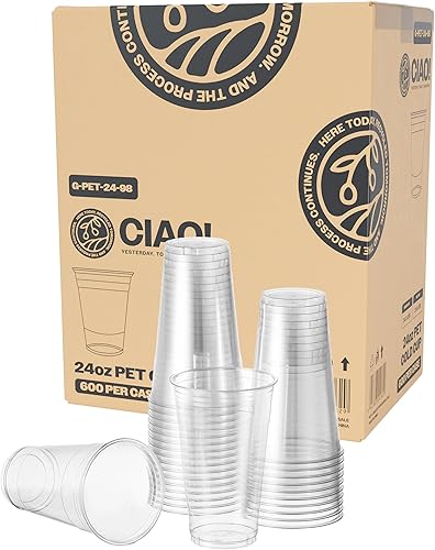 Miniatura 10 de Tapa plana PET con ranura para pajilla, diseñada y apta para vasos de bebidas frías de PET de 9 oz12 onzas, 3.622 in (caja de 1,000)
