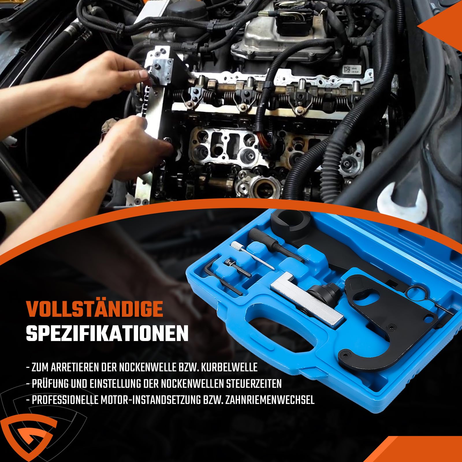 Motor Einstellwerkzeug Satz Kompatibel mit Nissan Kompatibel mit Opel Kompatibel mit Renault 2.0 DCi M9R Dieselmotoren | Nockenwellen Motor Einstellwerkzeug