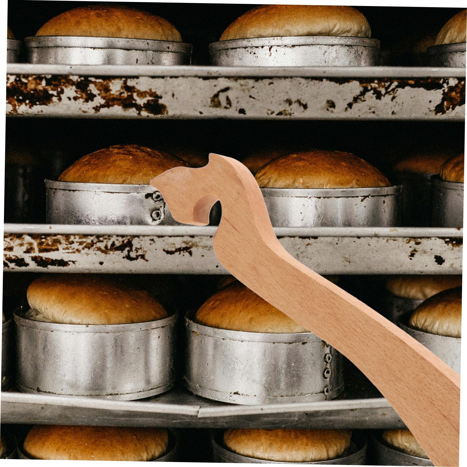 Happyyami Estrattore Per Griglie Da Forno In Legno – Resistente Al Calore, Manico 28 Cm, Per Forno A Legna E Tostapane – Utensile Per Spingere E Tirare In Sicurezza