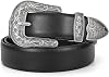 JASGOOD Women Western Leather Belt Ladies Vintage Style Plus Size Belt for Pants Jeans