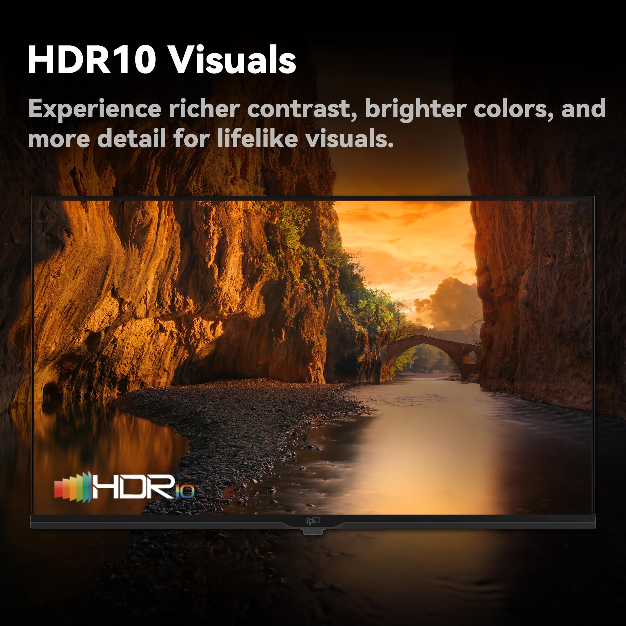 FPD 43 Inch Smart TV 1080P Full HD Powered by Tizen OS Compatible with Dolby Audio, HDR 10, HDMI, WiFi, Bluetooth, Flat Screen Television (AT43-P1, 2025)