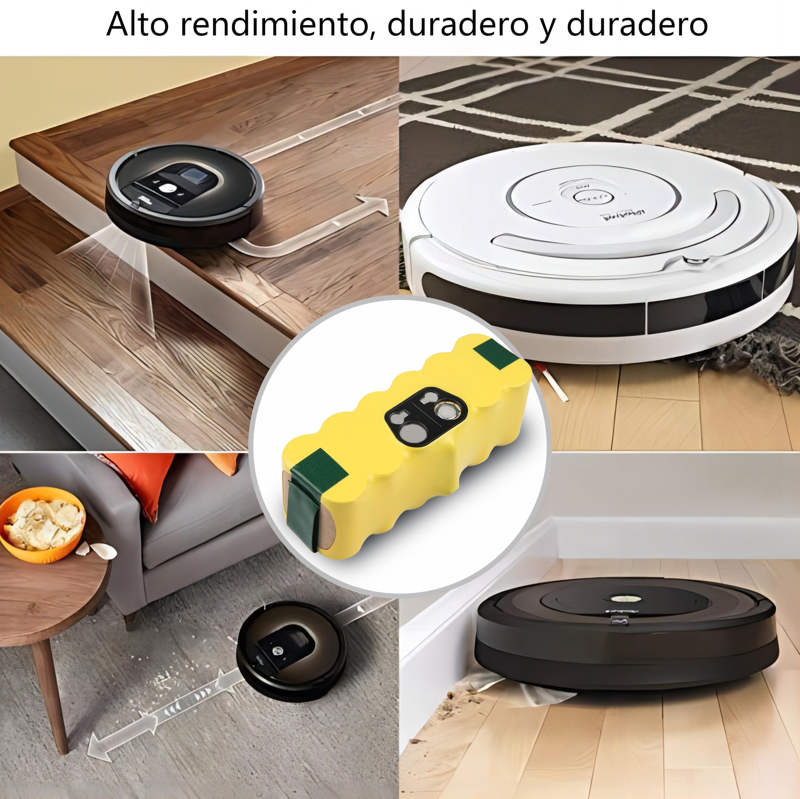 Vemico 14.4V 4050mAh baterías de Repuesto para iRobot Roomba R3 500/600/700/800/900 Series 500/510/531/535/540/550/552/560/570/580/595/620/650/660/700/760/770/780/790/800/870/900
