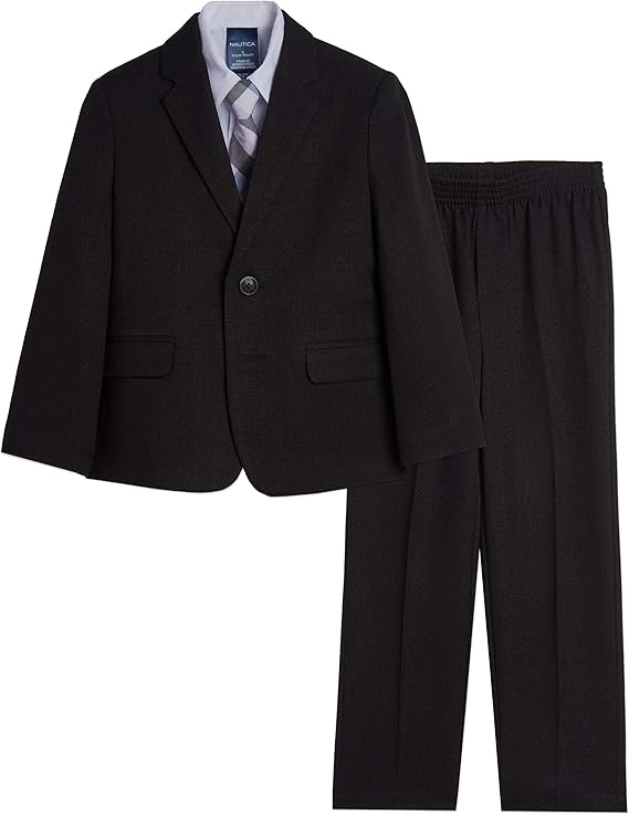 Nautica Big Boys' 4Piece Suit Set with Dress Shirt, Tie, Jacket, and