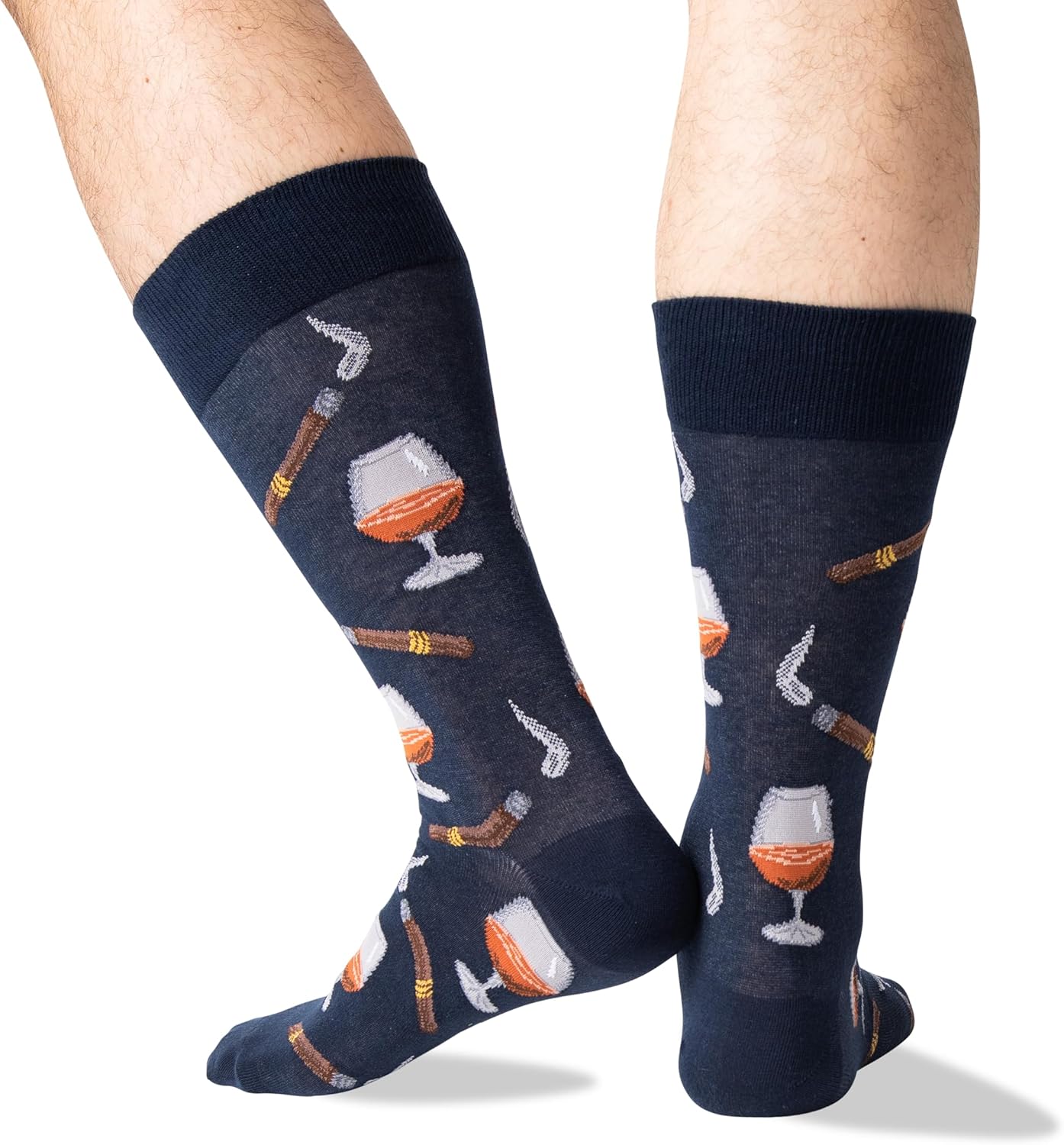 Hot Sox Men's Fun Cocktail Drinks Crew Socks - 1 Pair Pack - Happy Hour Cool & Funny Novelty Gifts - Image 3