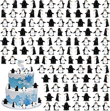 30 Pcs Mini Penguin Resin Figurines, Tiny Animals Miniature Ornaments
