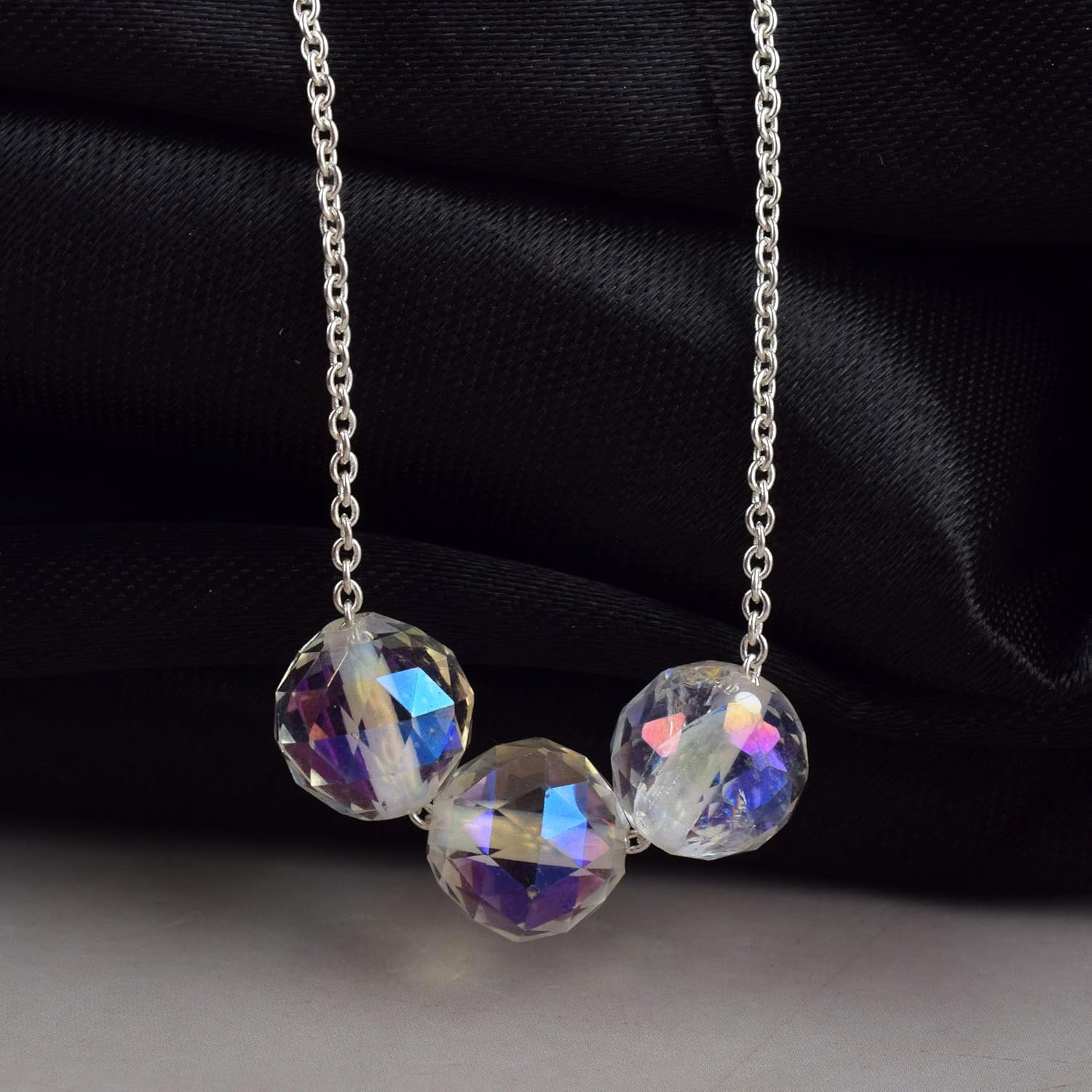 Dainty Angel Aura Quartz Crystals Pendant Necklace, Protection Gemstone Necklace, Energy Healing Spiritual Crystals, Birthday, Gift for Women, Gemstone Jewelry 18 inch AAA+ Quality (angel aura C) - Image 8