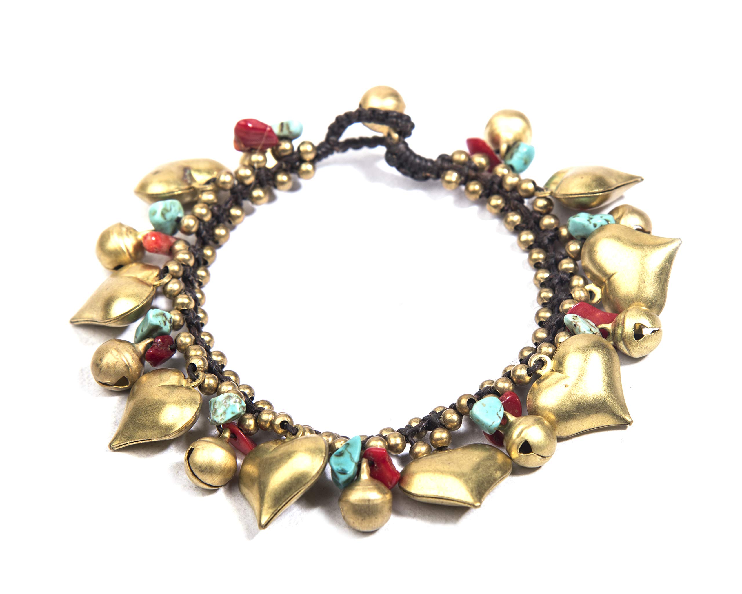 Gempro Heart Charm Golden Tribal Bracelet for Women (B08BJ5WGRQ) Amazon Price History, Amazon Price Tracker