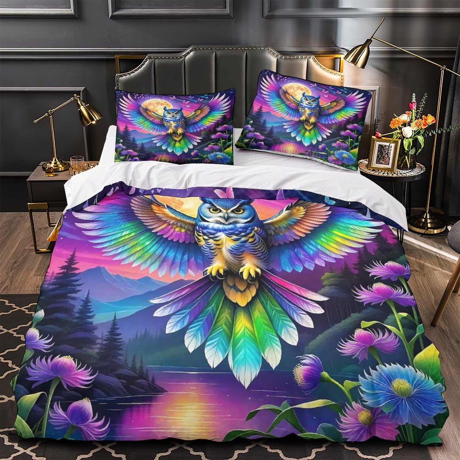 Housse de couette lune imprimée 3D King pour transformer la chambre des ados