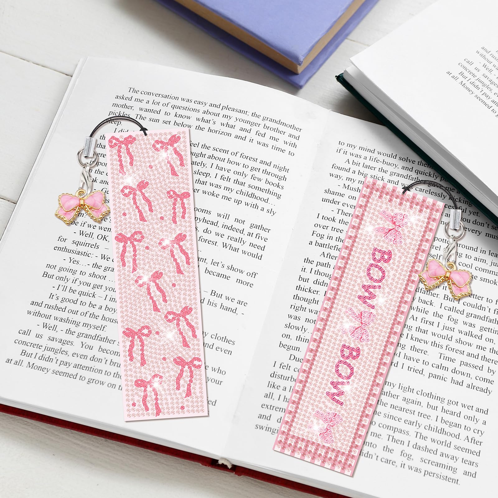 8 Pieces Wildflowers Diamond Art Bookmarks 5d Wildflowers Beaded