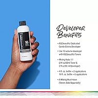 Vista 2 de AGE beautiful Desarrollador de cabello en crema suave de 10 volúmenes, para tintes permanentes de cabello, tóneres, aclaradores, colorantes