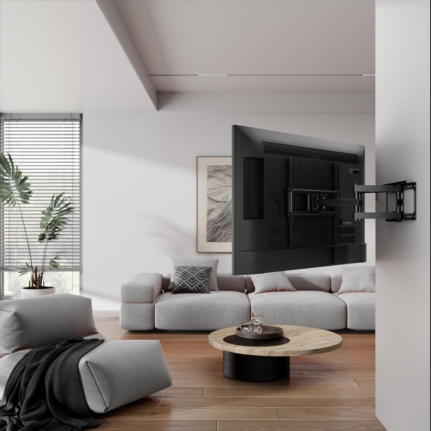 Emerald TV Wall Mount extended with TV