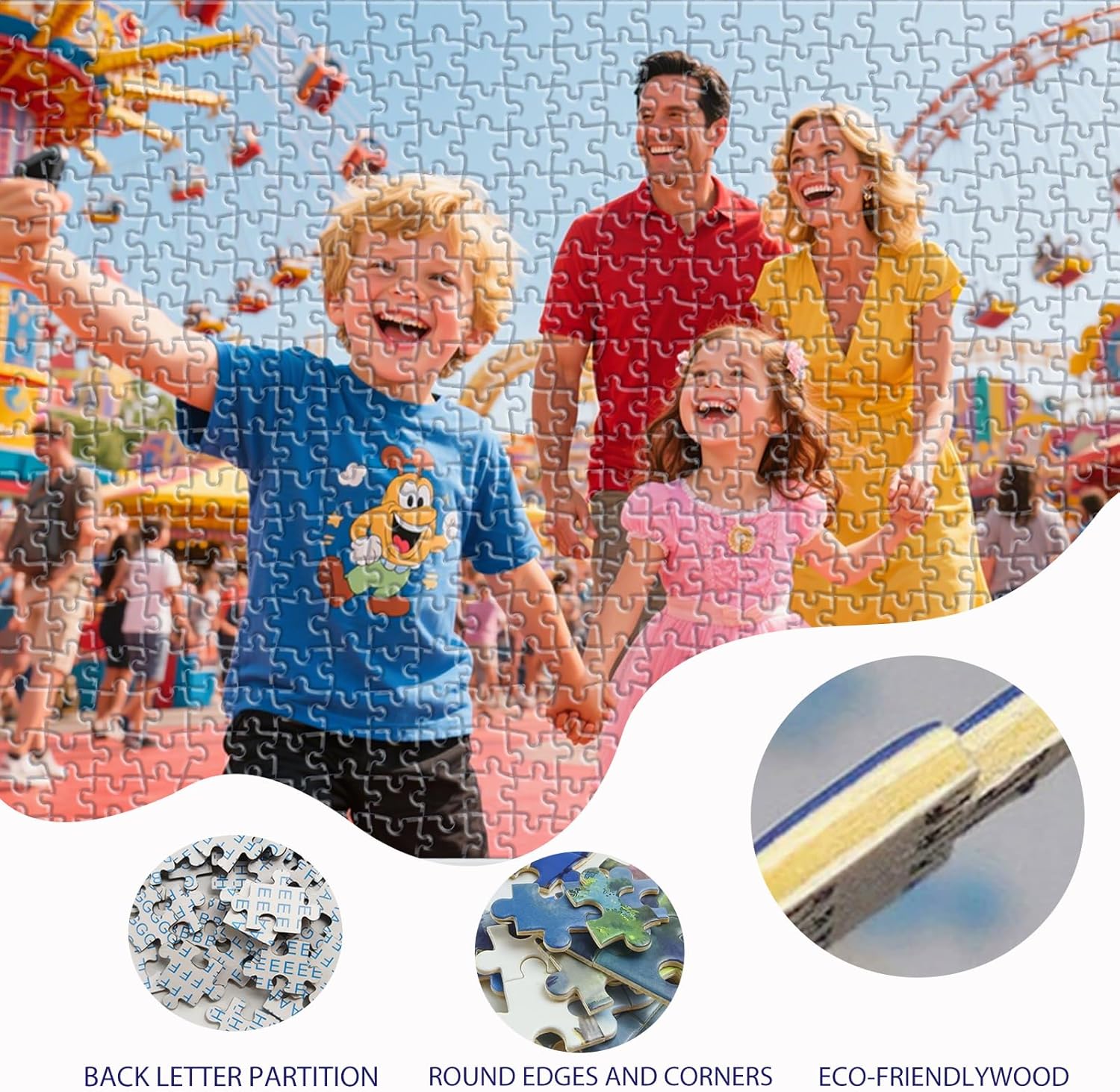 GIVEITALL Custom Puzzle 500 Pieces,Personalized Jigsaw Puzzle from Photos Custom for Father's Day, Valentine's Day, Mother's Day, Independence Day, Thanksgiving, Wedding Present