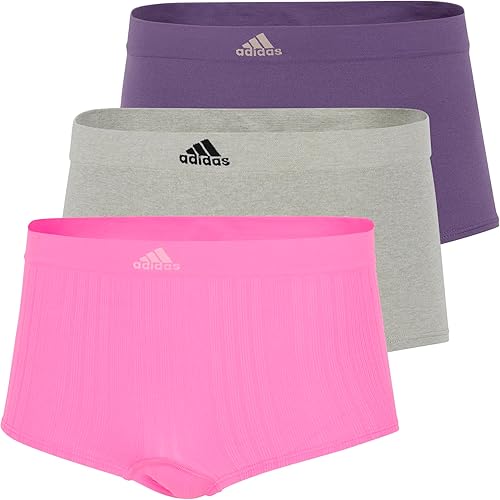 adidas womens Seamless Boyshort Underwear Multipack