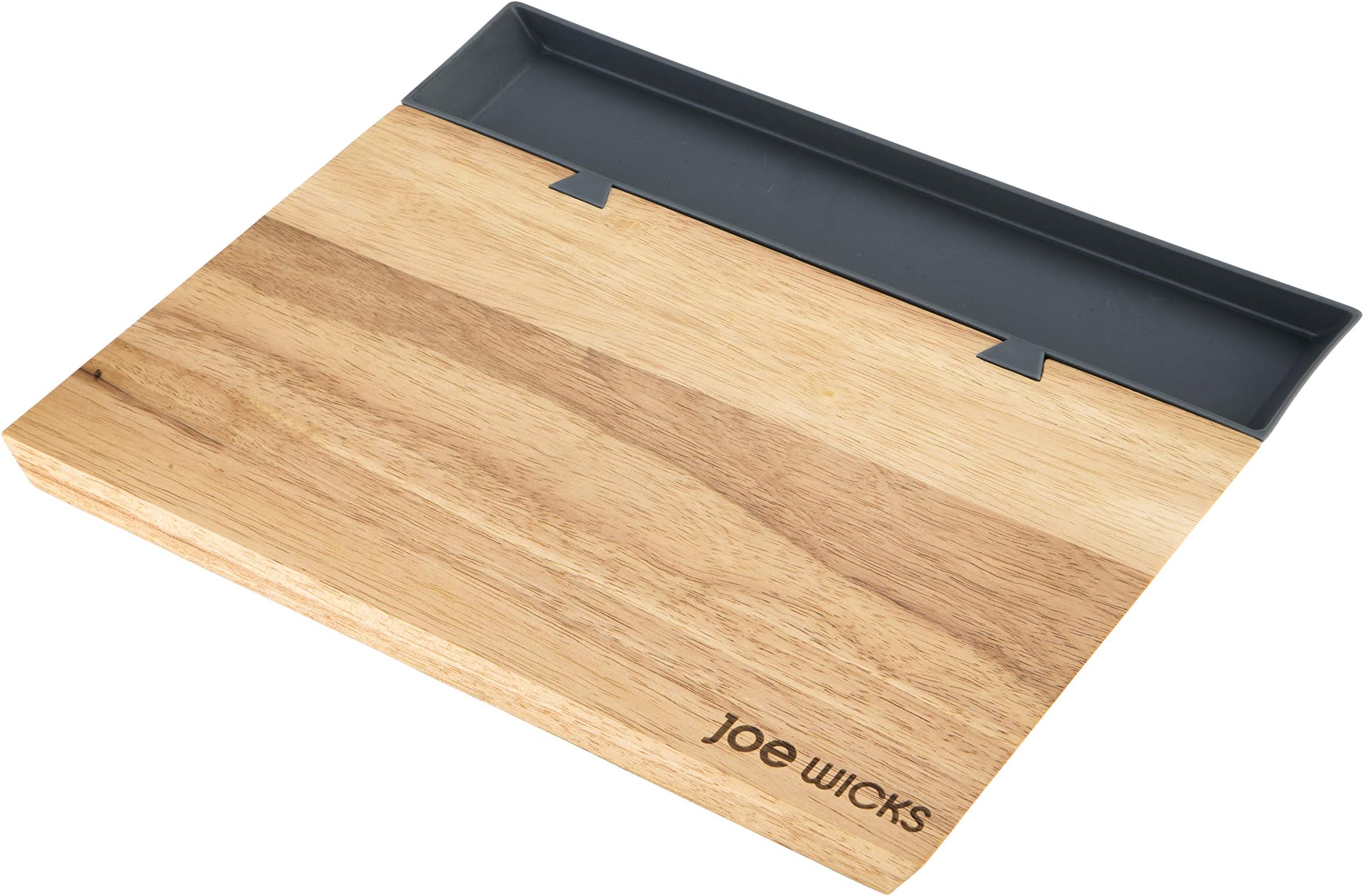 Joe Wicks 47375 - Large chopping board - Sorter Tray - Food Preparation - Wood - 35 x 21 x 2 cm, Grey