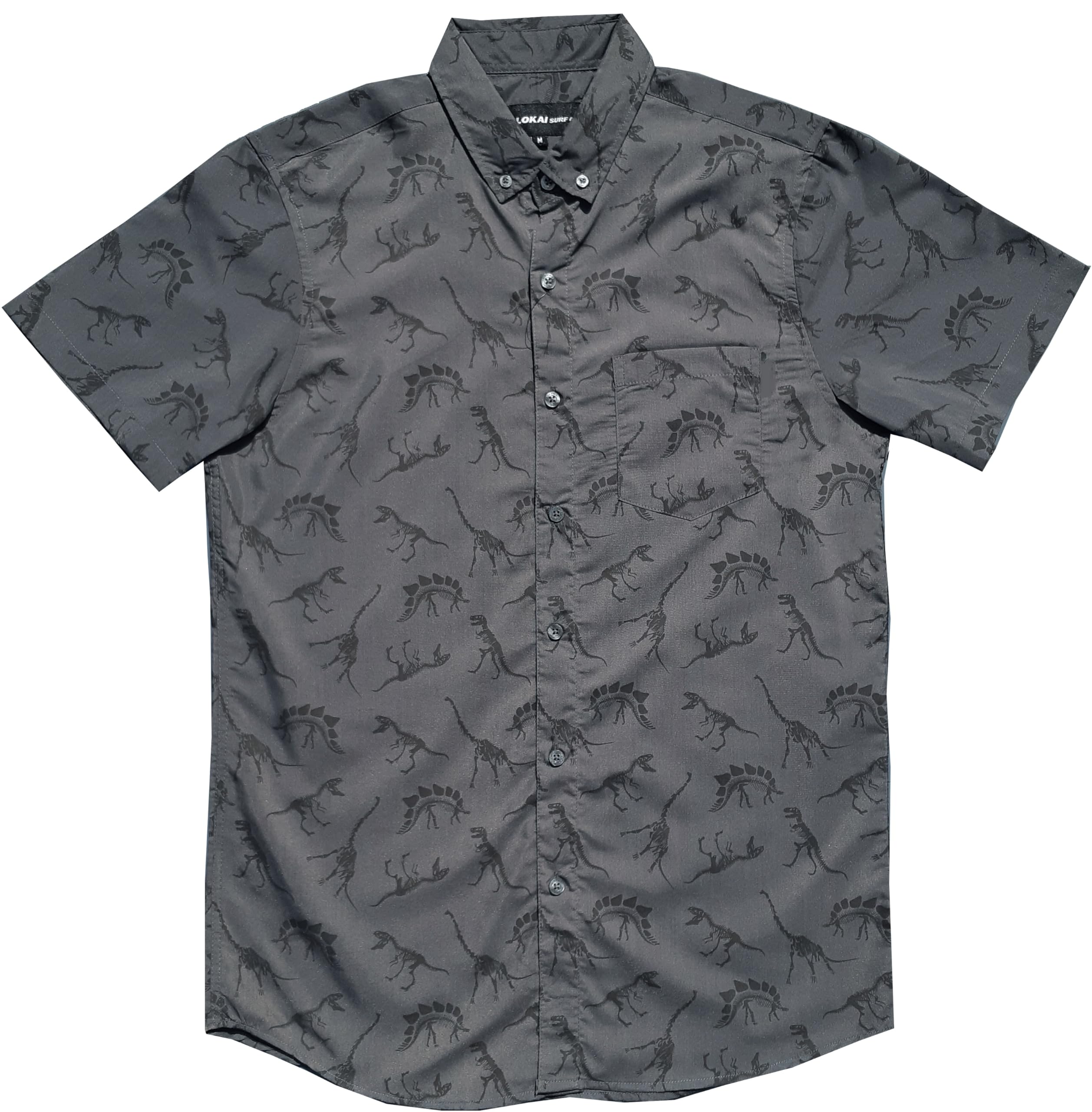 Molokai Surf Button Down Slim Fit Hawaiian Short Sleeve Shirts