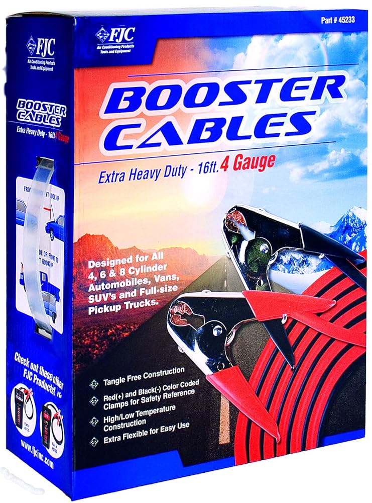 ＦＴ-100 (100w) Amazon.com: FJC (45233) 16' 4-Gauge Booster Cable with 600