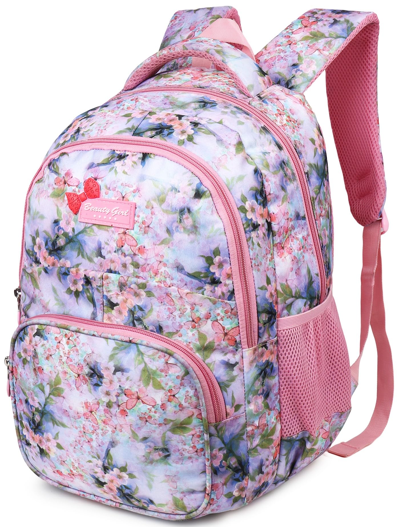 BEAUTY GIRLS By Hotshot 1567 |School /Tuition Bag|College Standard Backpack |Forgirls&Women|17Inch|28L Waterproof, Multicolor