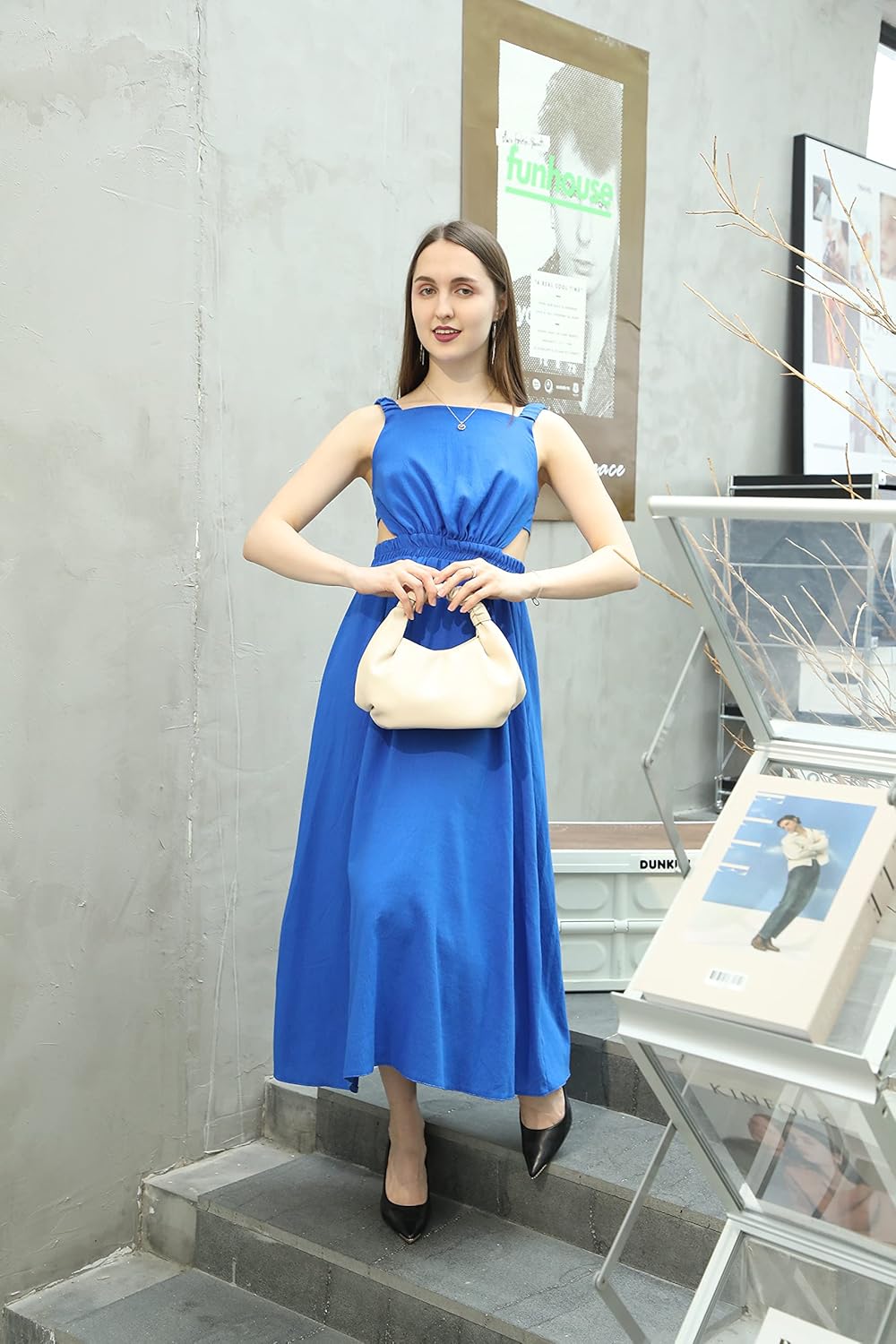 Mini Hobo Tote Bags for Women Soft Leather Clutch Purses for Women Cloud-Shaped Top Handle Bags - Image 3