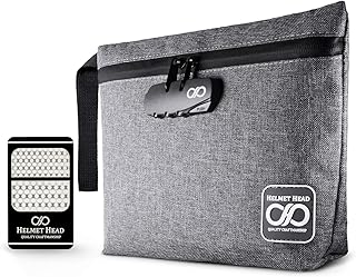 Smell Proof Bag with Combination Lock   Grinder Card | Durable Water Repellent S - Compare price