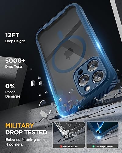 Miniatura 67 de Miracase Glass Series - Funda magnética para iPhone 15, compatible con MagSafe, de cuerpo completo, protector de pantalla de vidrio 9H integrado