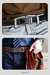 Ratchet Belts for Men 2 Pack - Mens Belt Leather with 35mm in Gift Set Box
