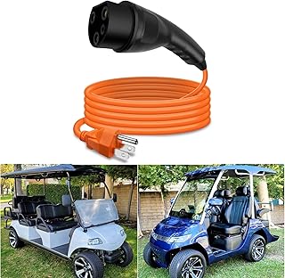 2.04.0620 Golf Charging Power Cord Fits for Evolution Golf Carts 120V 3 Pin Golf Cart Power Cord