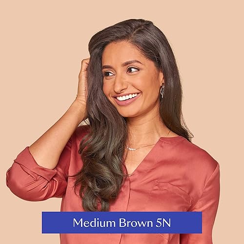 Miniatura 2 de eSalon Kit completo de tinte permanente para el cabello y tinte para el cabello, marrón medio, kit de colorista personal para hasta un 100% de