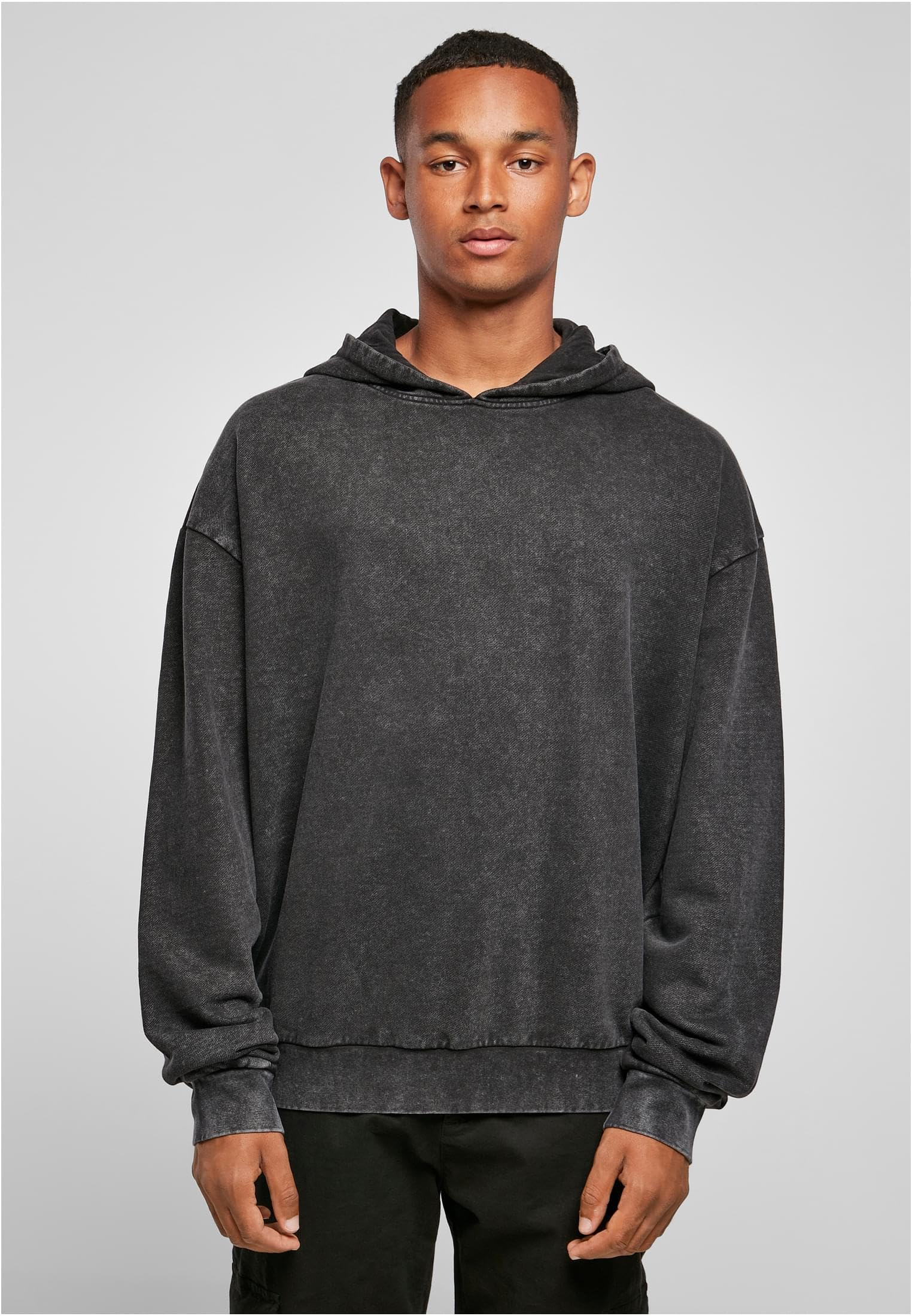 Build Your Brand Acid Washed Oversized Hoody Sudadera con Capucha para Hombre