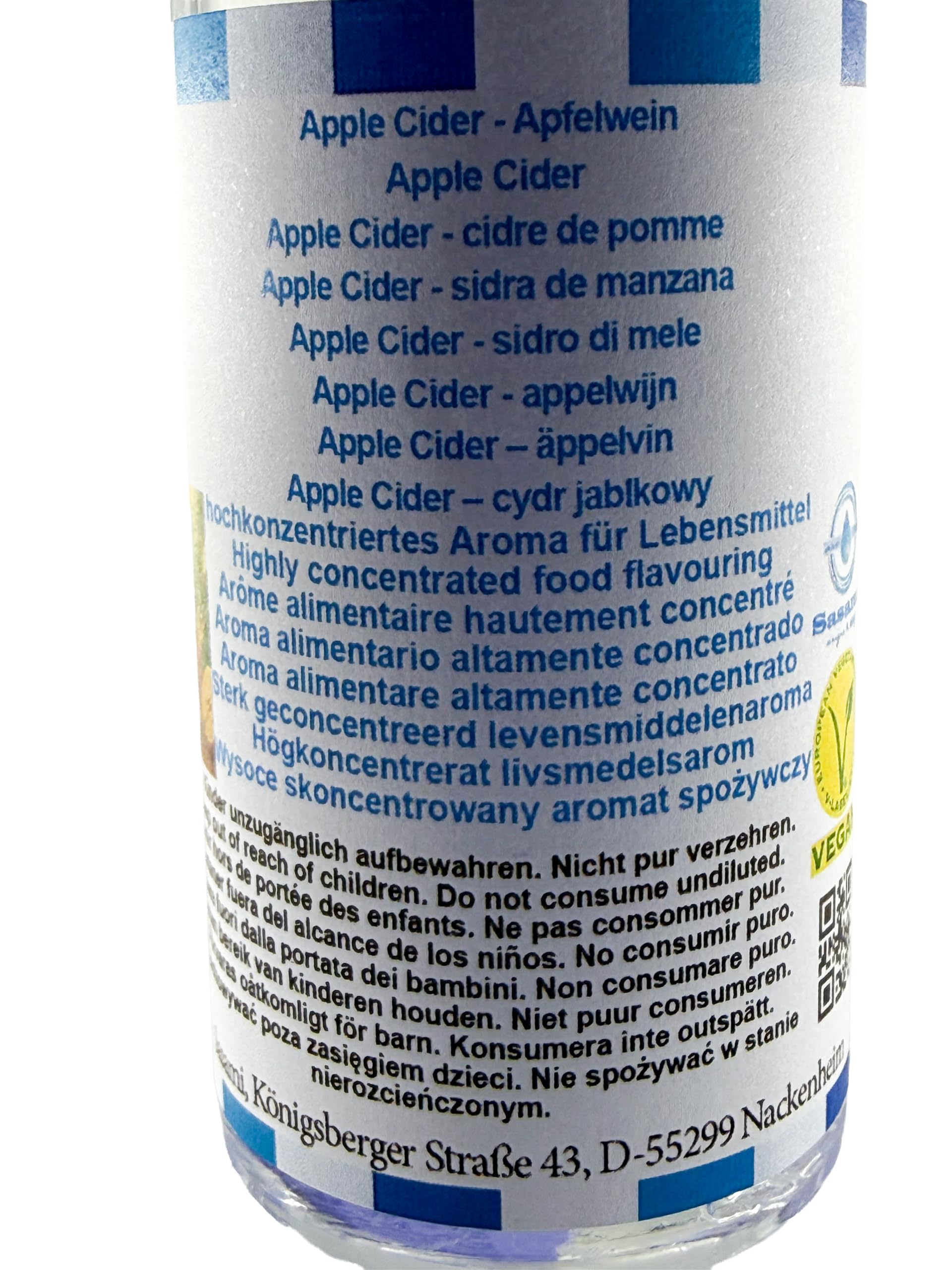 Apple Cider – cydr jabłkowy aromat koncentrat – Wegański – Sasami – 100ml