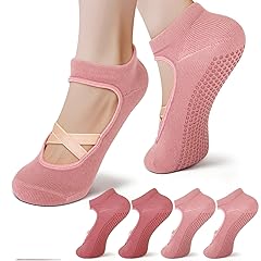 Pilates Socks with Grips for Women – Non-Slip Grip Socks for Pilates, Yoga, Barre & Dance
