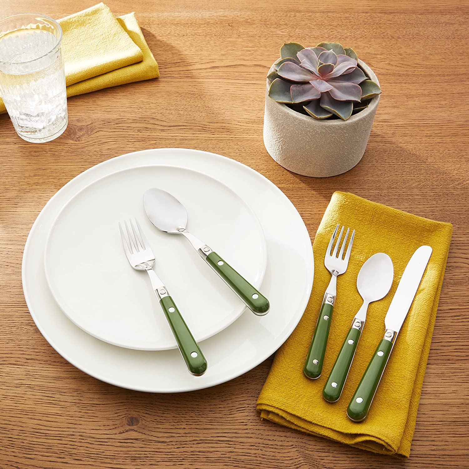 Amazon.com | Ginkgo International Le Prix 4-Piece Stainless Steel