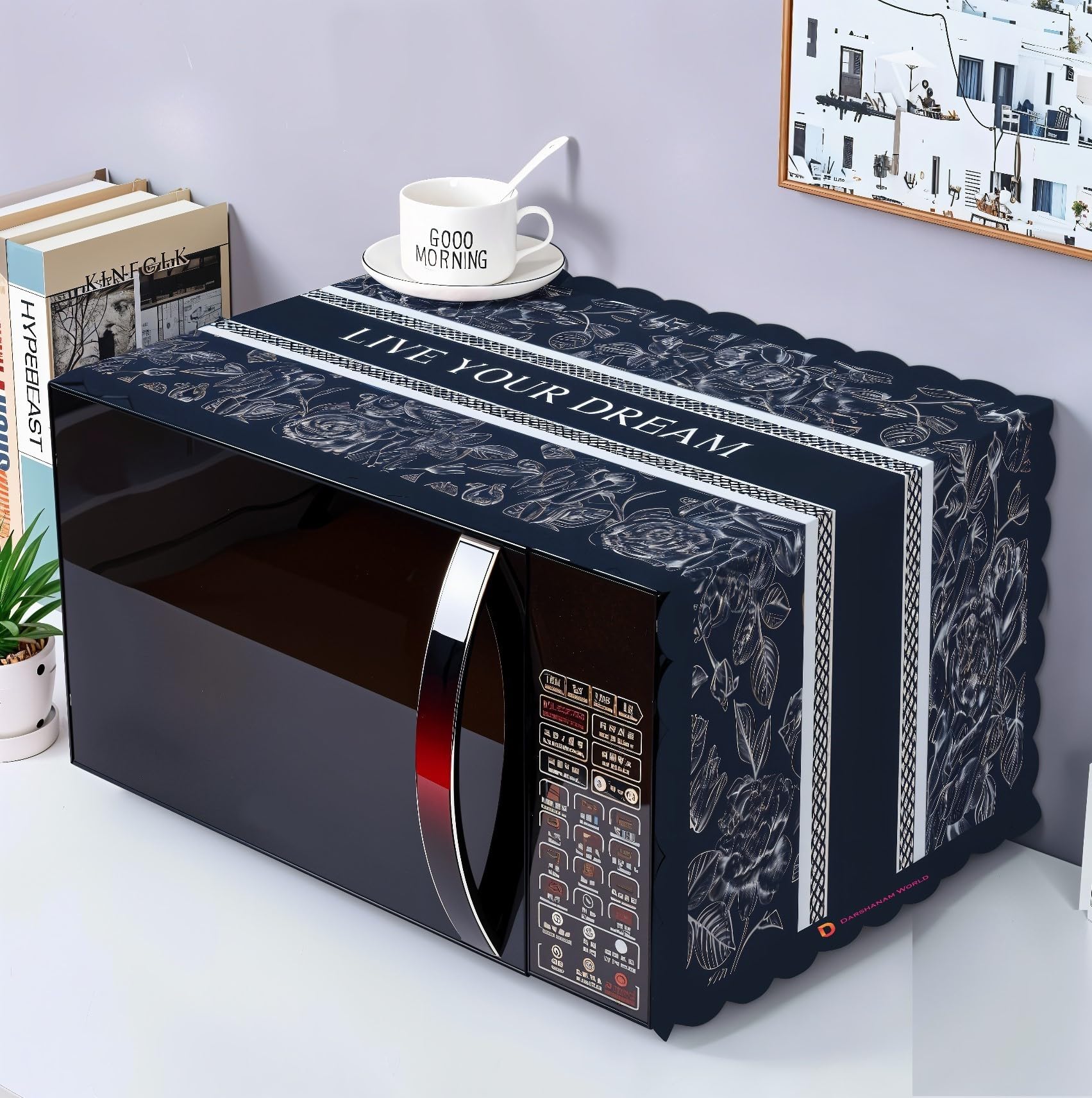 Microwave Oven Cover - Waterproof & Decorative -10 Microwave Oven Cover - Waterproof & Decorative -10
