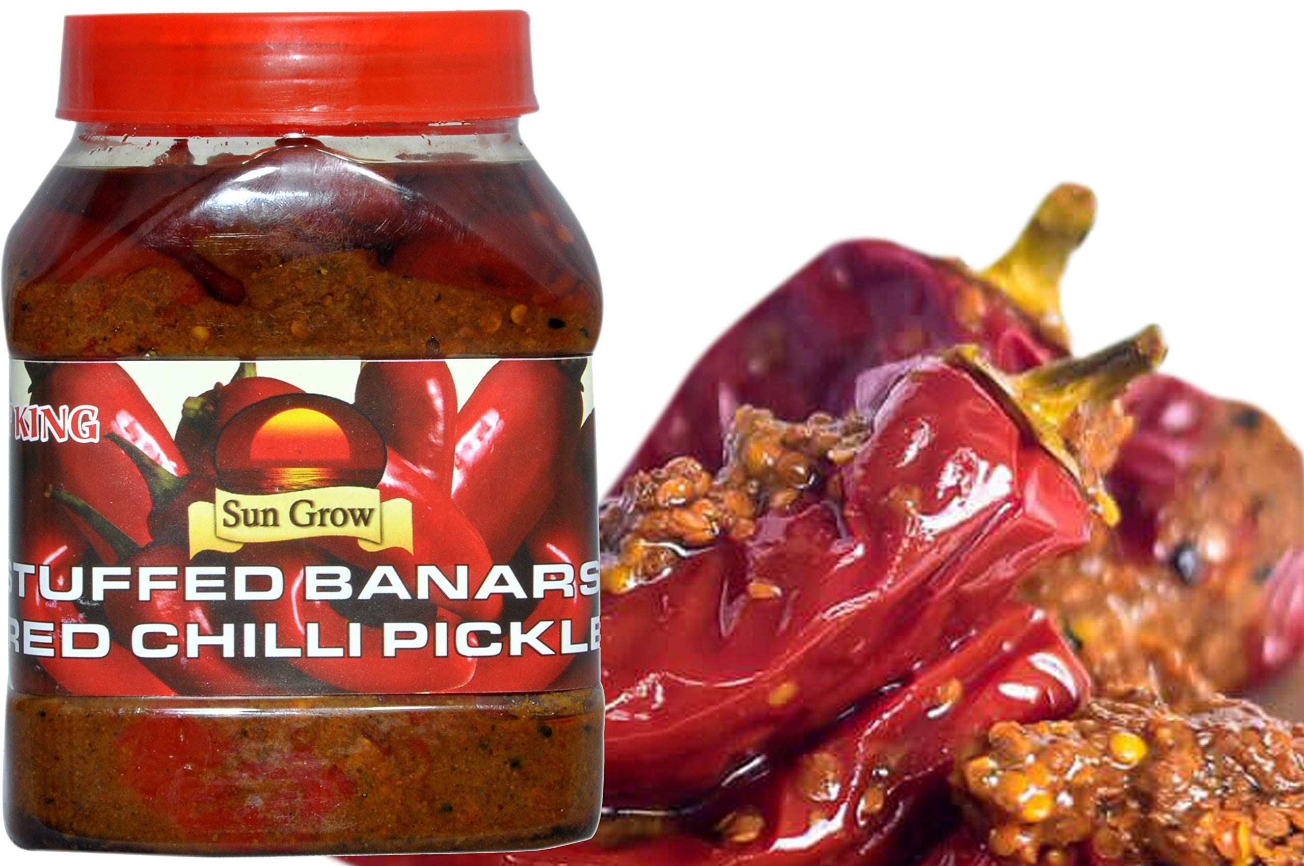 See full amazon price history chart for Sun Grow Home-Made Organic Stuffed Banarasi Red Chilli Pickle (The Orignal Love is Eating Grandmas Pickle) (850 Grams) Sun Grow Home-Made Organic Stuffed Banarasi Red Chilli Pickle (The Orignal Love is Eating Grandmas Pickle) (850 Grams) (B0BN3GX3CZ) Amazon Price History, Amazon Price Tracker
