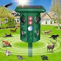 ソーラー超音波動物忌避剤 防水 猫抑制 屋外 LED点滅 撃退 猫 犬 鹿 Amazon.co.jp: 超音波動物忌避剤、屋外ソーラーパワーリス抑止