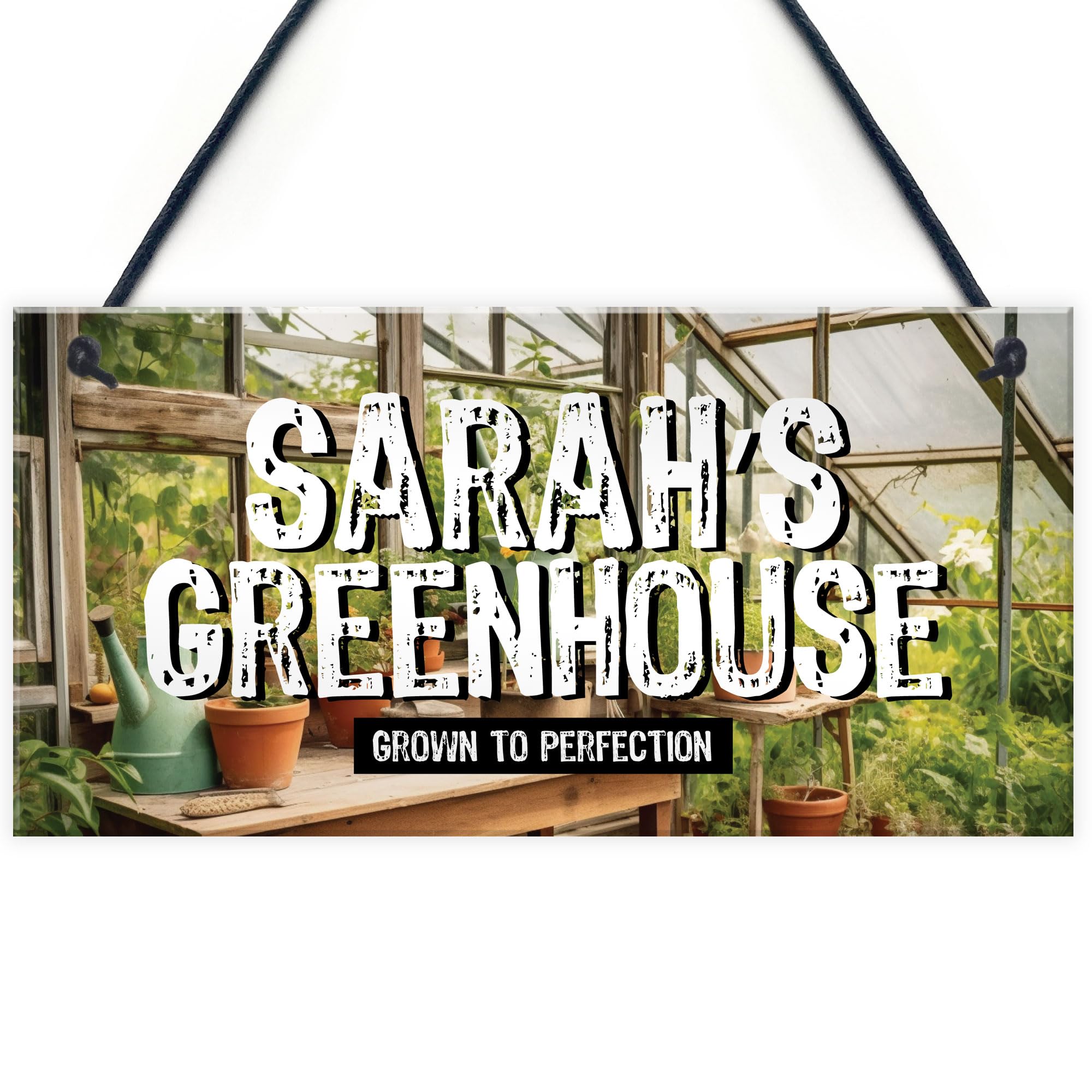 Red Ocean Novelty Greenhouse Sign Shabby Personalised Garden Sign Shed Plaque Summerhouse Sign Home Decor Gift For Him Her
