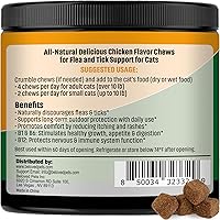 Vista 3 de Pastillas masticables para prevención de pulgas y garrapatas para perros y gatos, tratamiento oral de pulgas Revolution para mascotas, control