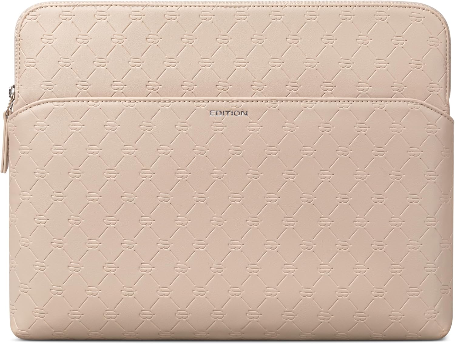Comfyable x Edition Faux Leather Laptop Sleeve 13 14 Inch, Compatible with 13" MacBook Air M5 & 14" MacBook Pro M5 Pro/Max 2026, Mac Travel Case with a Front Zip Pocket for Men Women, Midnight Green
