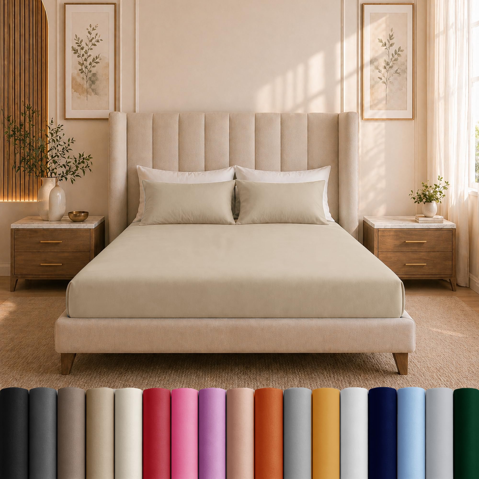 Supreme Bedding Ltd (Beige Rugs 120 X 120 Cm) Shaggy Rugs Circle Round Rug Carpet Soft Fluffy Multicoloured
