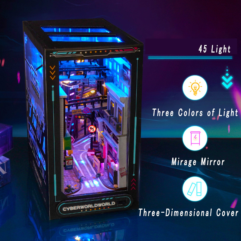 Amazon.com: Ahilmrn Book Nook Cyberpunk Style Hand 3D Dimensional