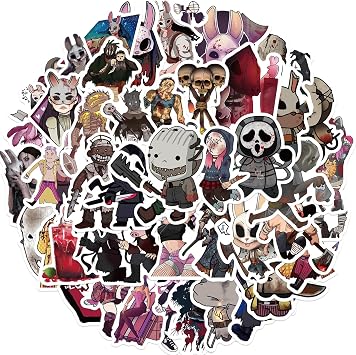 50pcs Cool Horror Theme Catoon Stickers for Adult Phone,Vinyl Waterproof Decals for Laptop Computer Notebook Bumper Skateboard Pad