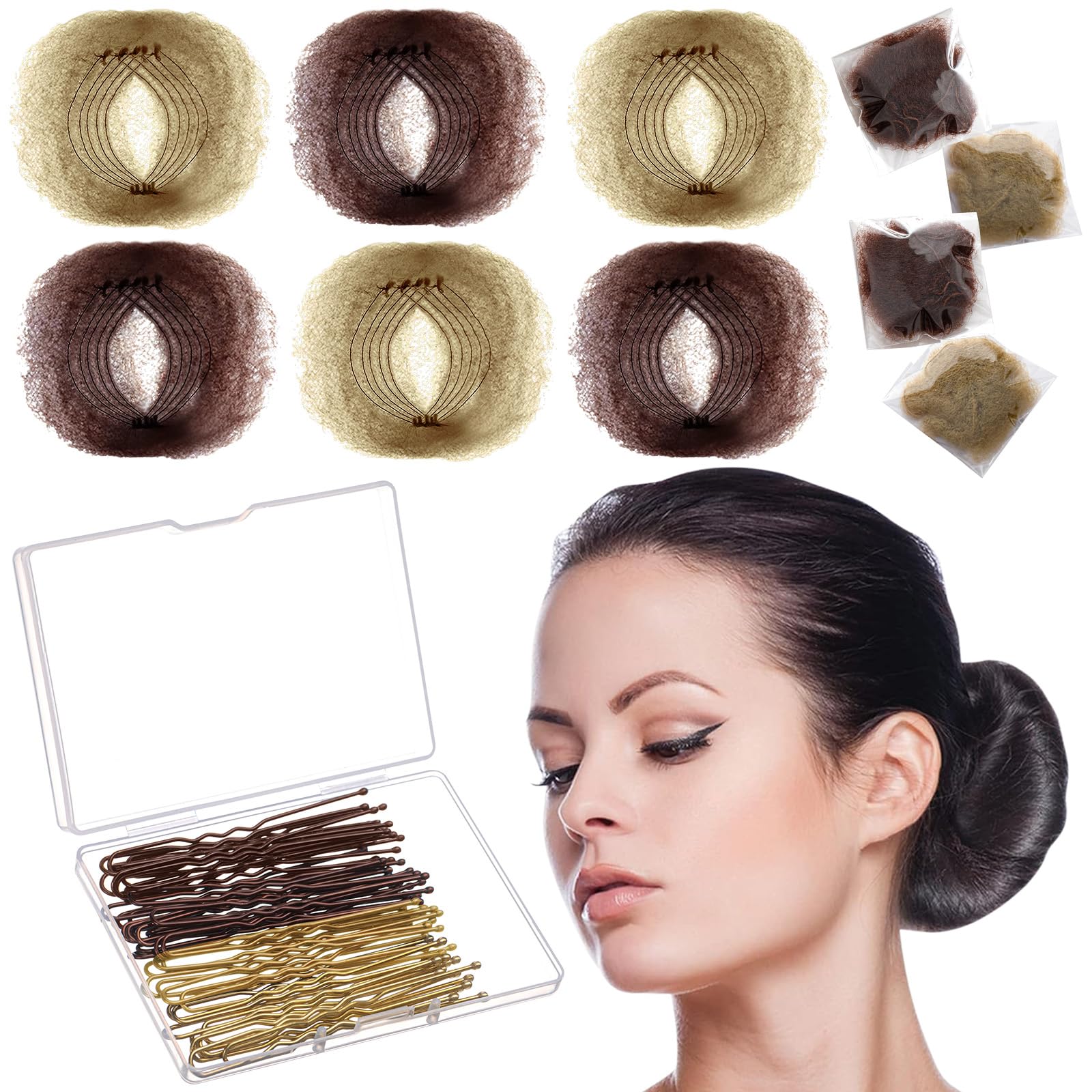 Bun Hair Nets & Pins - Ballet & Dance Accessories -14 Bun Hair Nets & Pins - Ballet & Dance Accessories -14