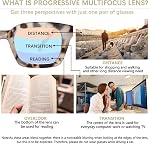 4 Pack Progressive Multifocus Reading Glasses for Women Oprah Style Blue Light Blocking Computer Readers