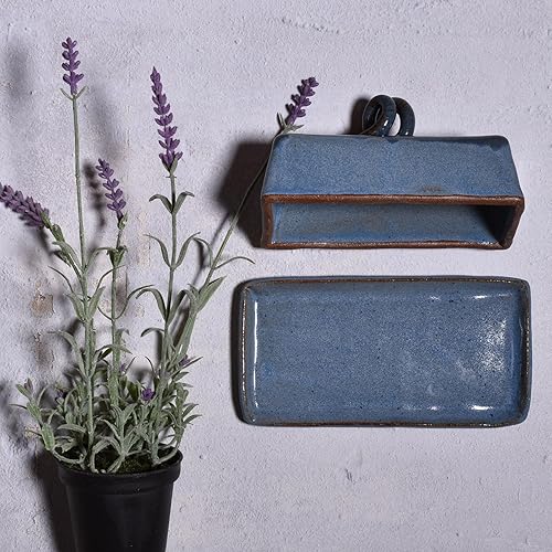 Miniatura 4 de Mantequillera con tapa de MudWorks Pottery, azul barrington, hecho a mano en los Estados Unidos