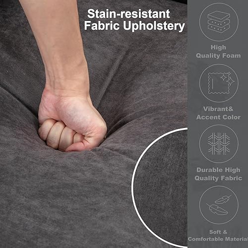 Miniatura 4 de asunflower Sofá modular de dos plazas con asiento de almacenamiento, sofá de oficina, sofá pequeño con diván convertible de 2 asientos para