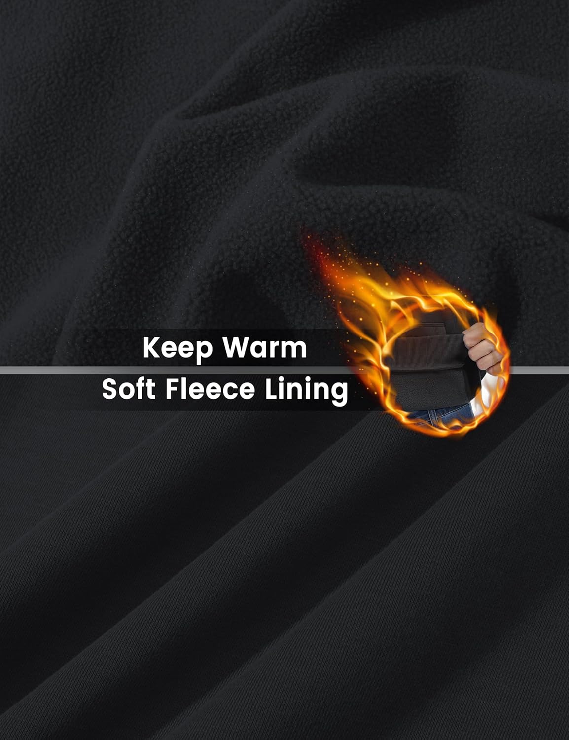 TACVASEN Men's Athletic Hoodies Fleece Lined Sweatshirt Pullover Soft Casual Hooded Sweatshirt with Pocket - Image 6