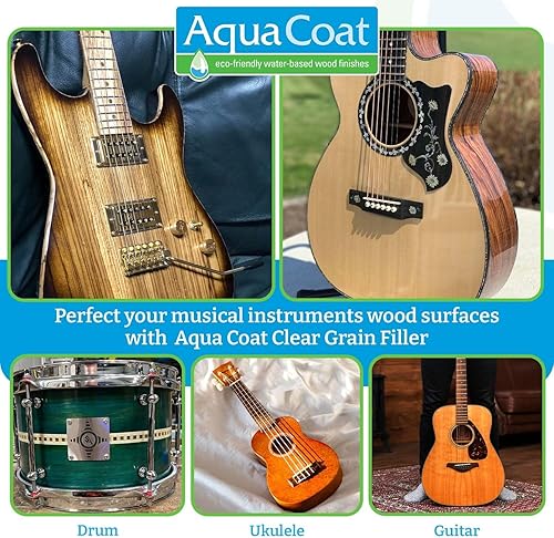 Miniatura 6 de Aqua Coat Gel Rellenador de Veta de Madera Transparente a Base de Agua, Secado Rápido, Bajo Olor, Bajo VOC, Lijable, Teñible y Pintable, Fácil