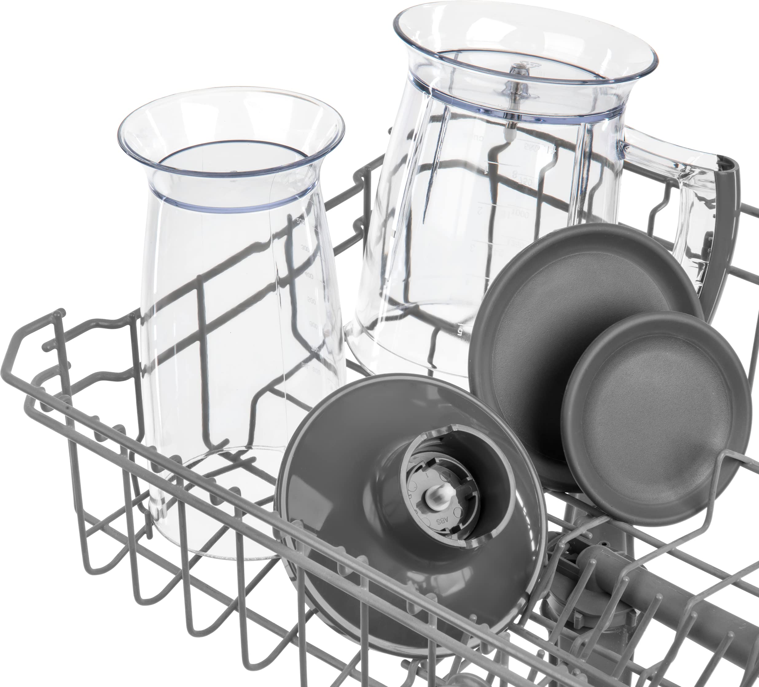 Sencor minipimer immersione SHB 560, frullatore a immersione 4 in 1, frullatore elettrico con bicchiere da 800ml, tritatutto elettrico, fruste elettriche, potenza da 1200w, 20 velocità