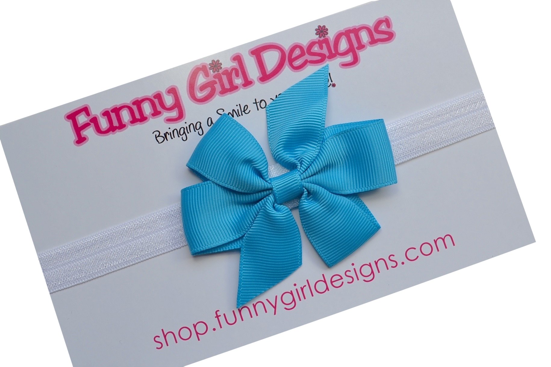 Funny Girl Designs Baby Girl Simple Bow Elastic Headband 12-18 Months (15